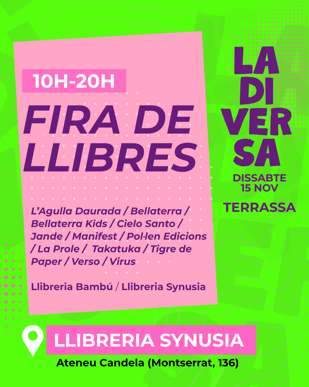 Segona edició de Fira de llibres La Diversa