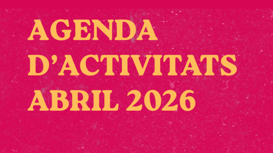 agenda d'activitats abril 2026