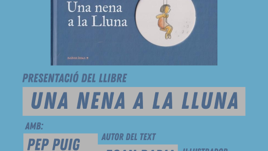 una nena a la lluna