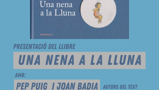 una nena a la lluna
