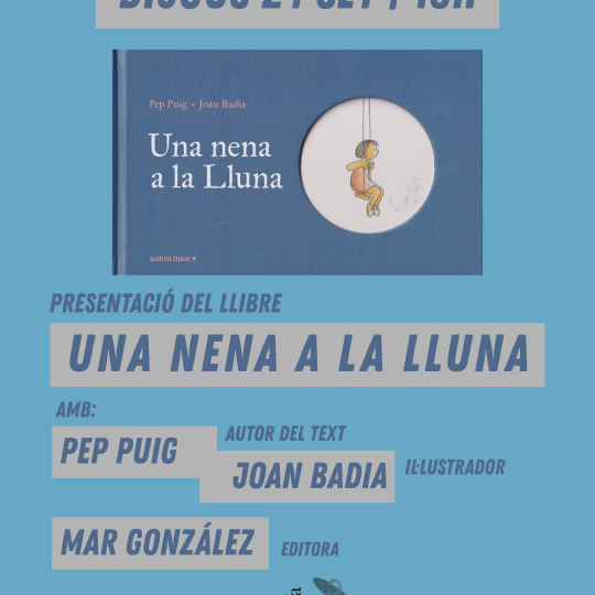 una nena a la lluna