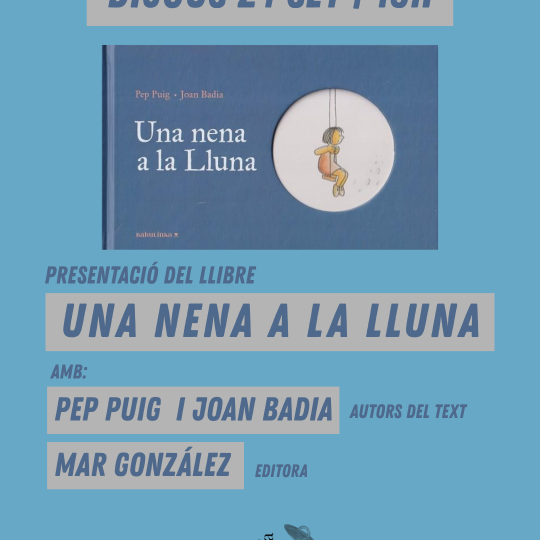 una nena a la lluna