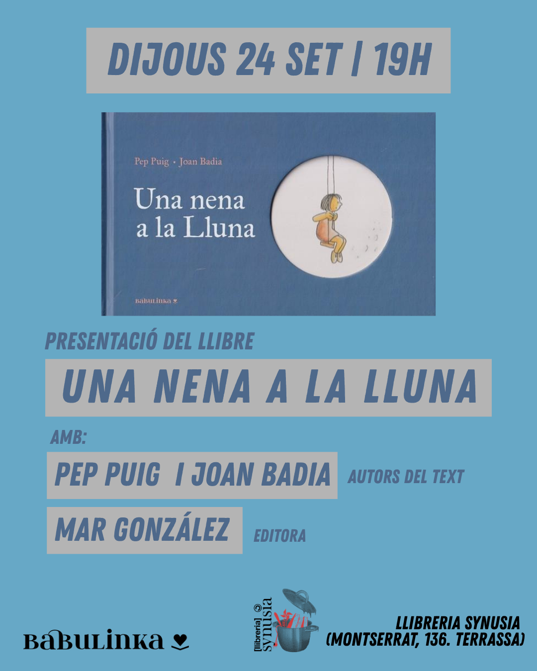una nena a la lluna